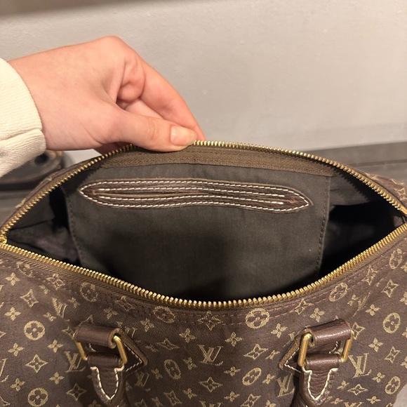Louis Vuitton Brown Speedy 30 Bag Mini Lin - Picture 5 of 10